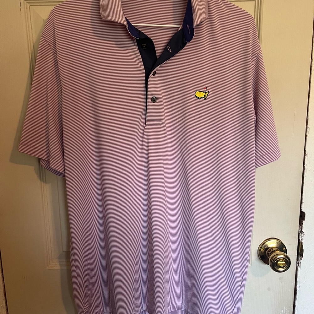 Greyson Lavender Striped Polo Shirt